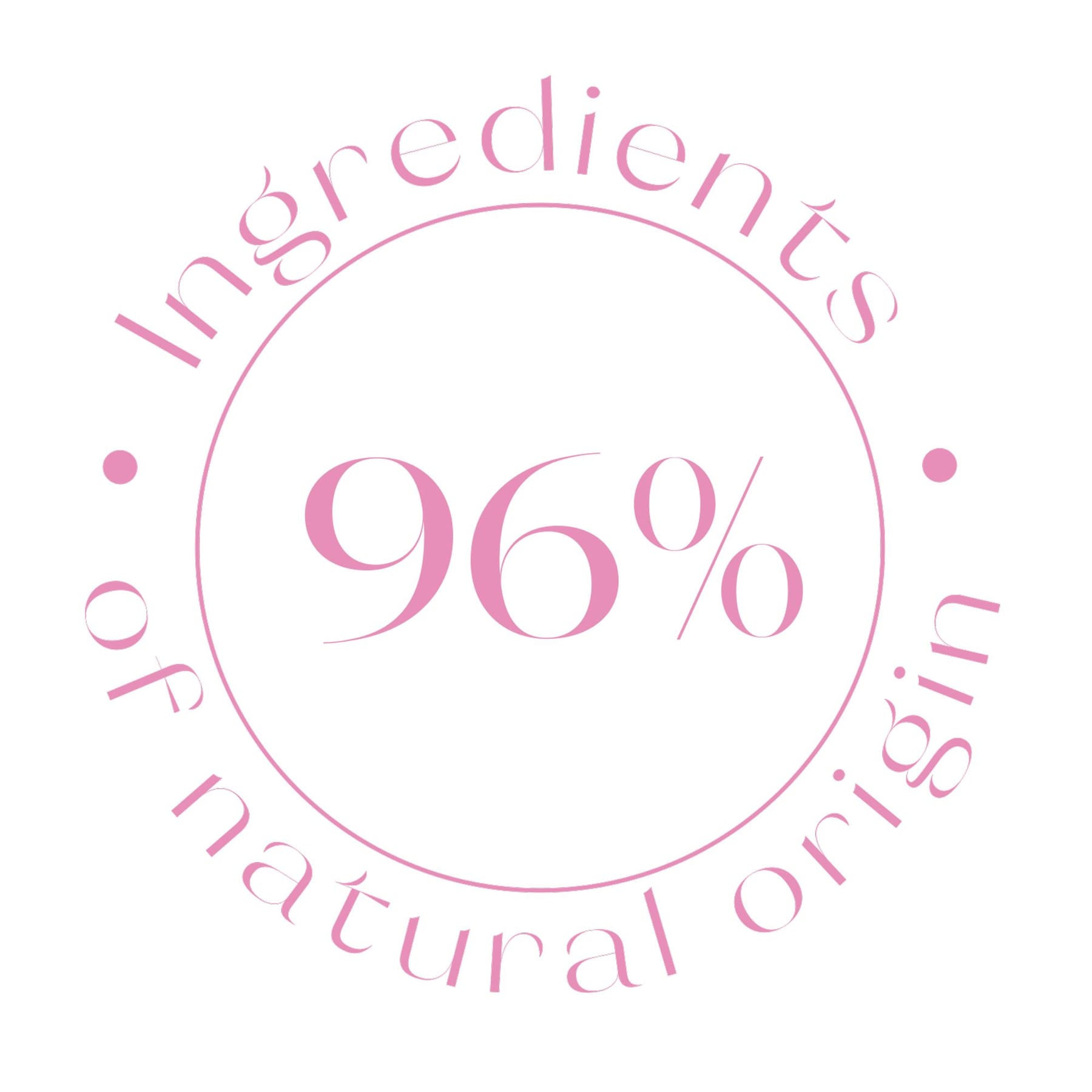 96% ingredients of natural origin
