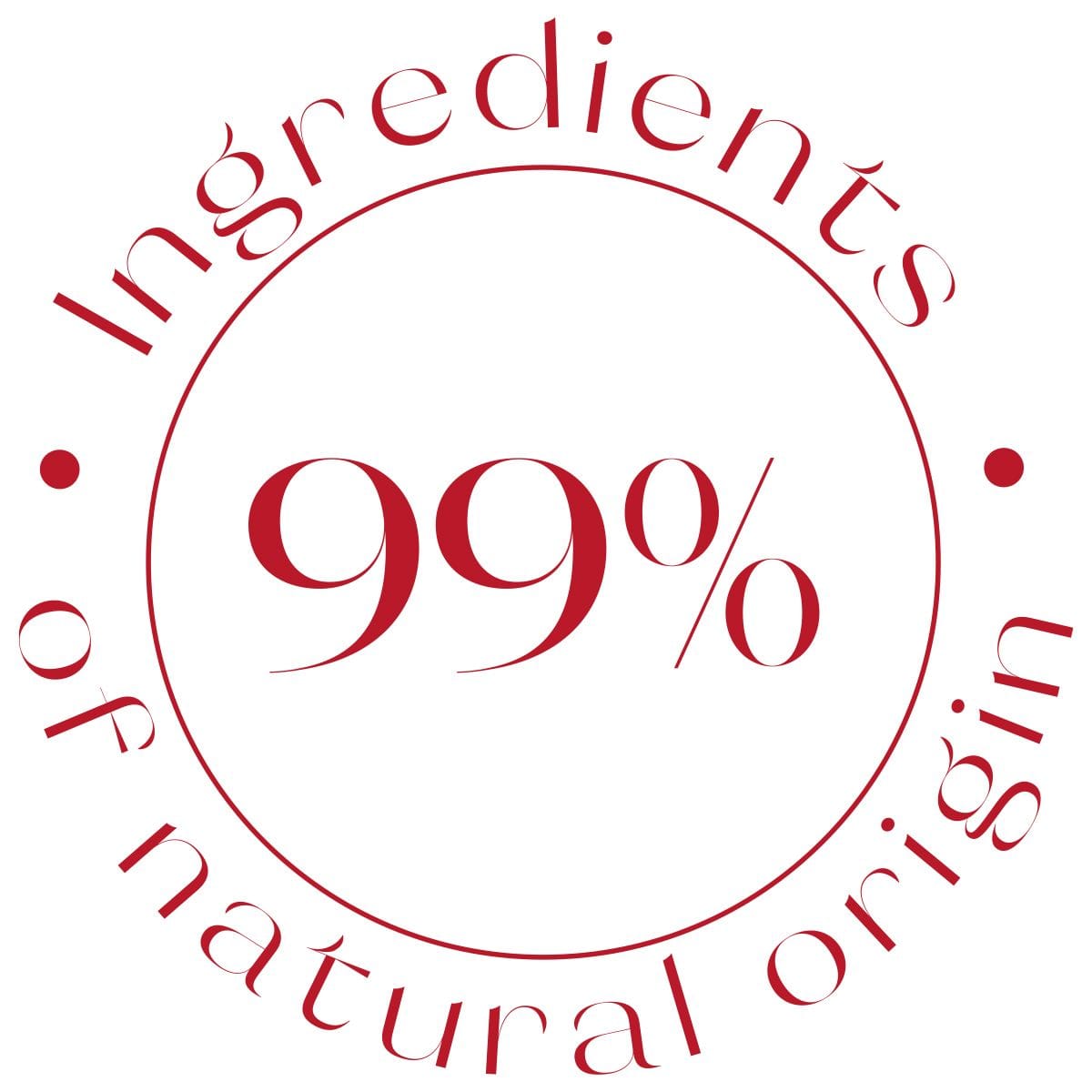 99% ingredients of natural origin