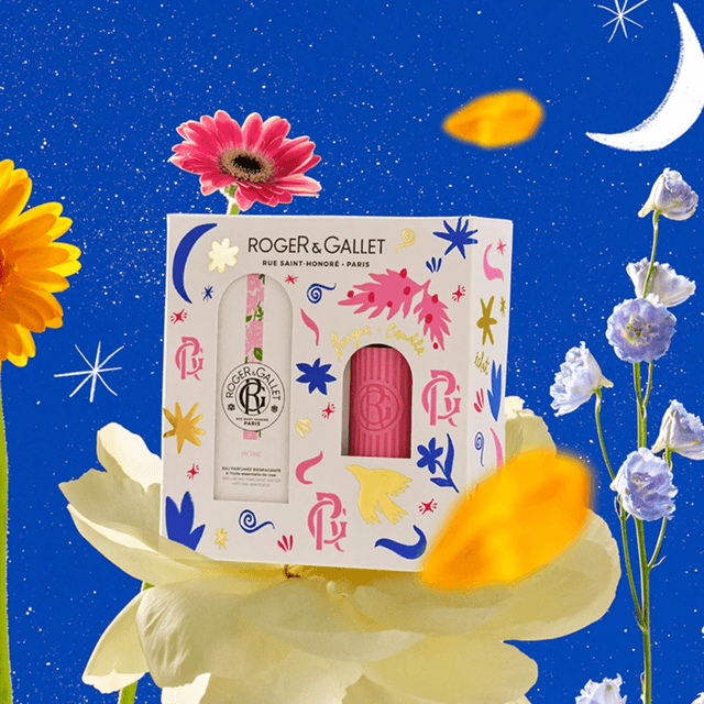 Wellbeing Fragrant Water Fleur de Figuier with scented candle set
